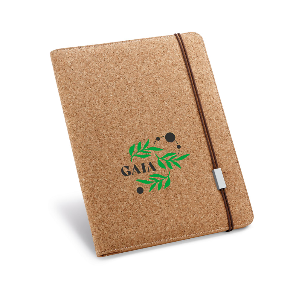 SERPA A4-schreibmappe aus Kork mit Seiten unlinierten Schreibblock