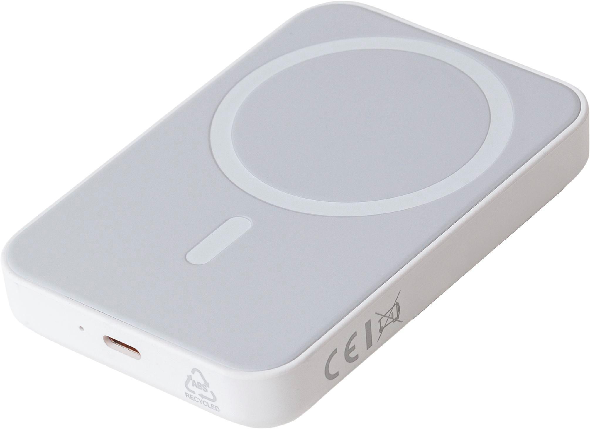 Powerbank mit kabellosem Ladegerät Miren | Recycelt | 5.000 mAh | MagSafe-kompatibel