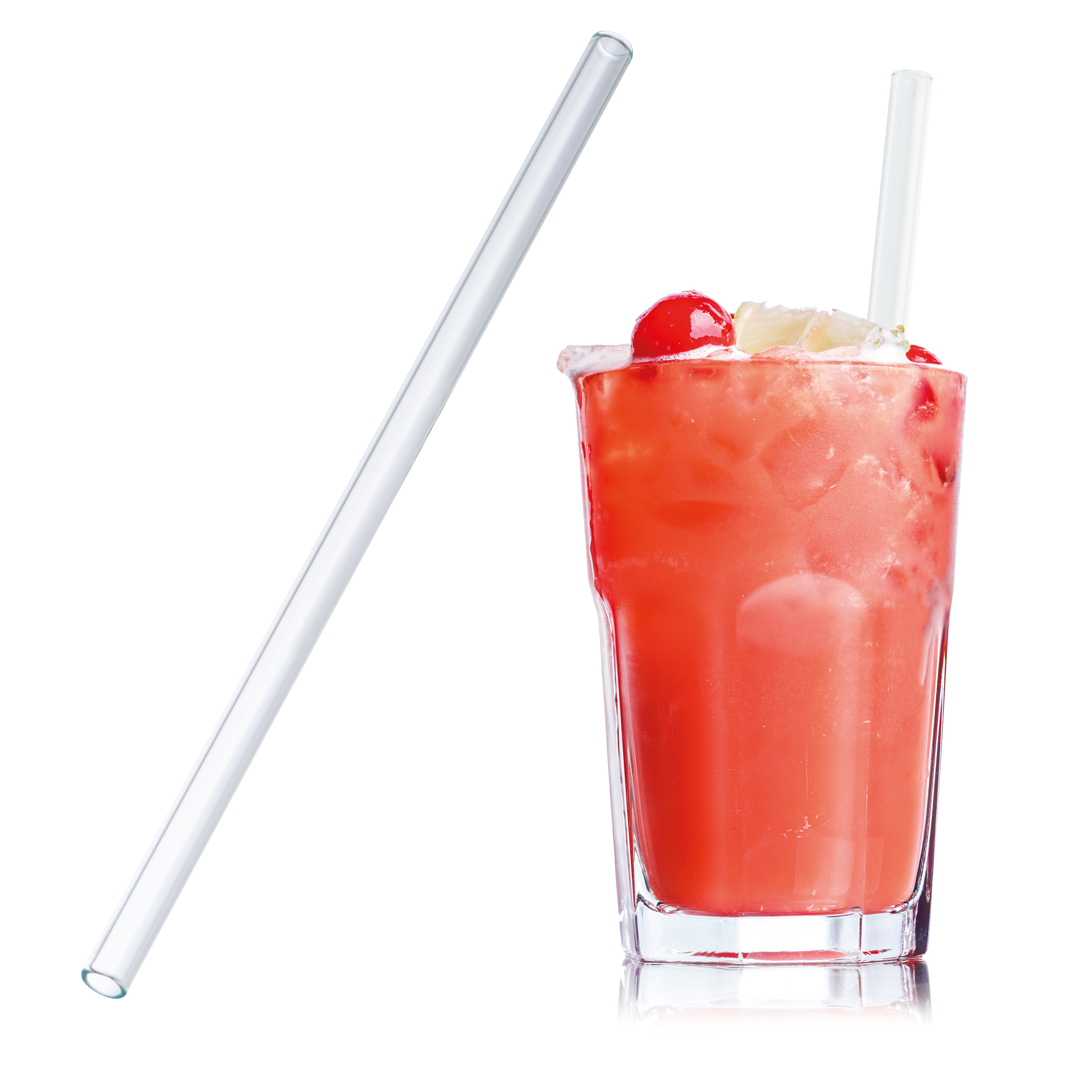 Trinkhalm aus Glas 20 cm Trinkhalm aus Glas 20 cm