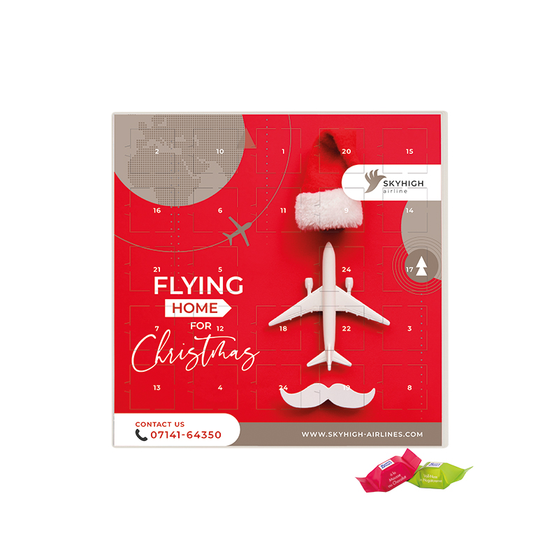 Adventskalender quadratisch, Blister kompostierbar, Ritter SPORT Schokowürfel Adventskalender quadratisch, Blister kompostierbar, Ritter SPORT Schokowürfel