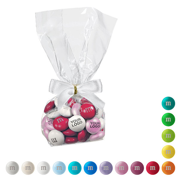 Personalisierte M&M'S® Schokolinsen im Tütchen mit Schleife, 40 g Personalisierte M&M'S® Schokolinsen im Tütchen mit Schleife, 40 g