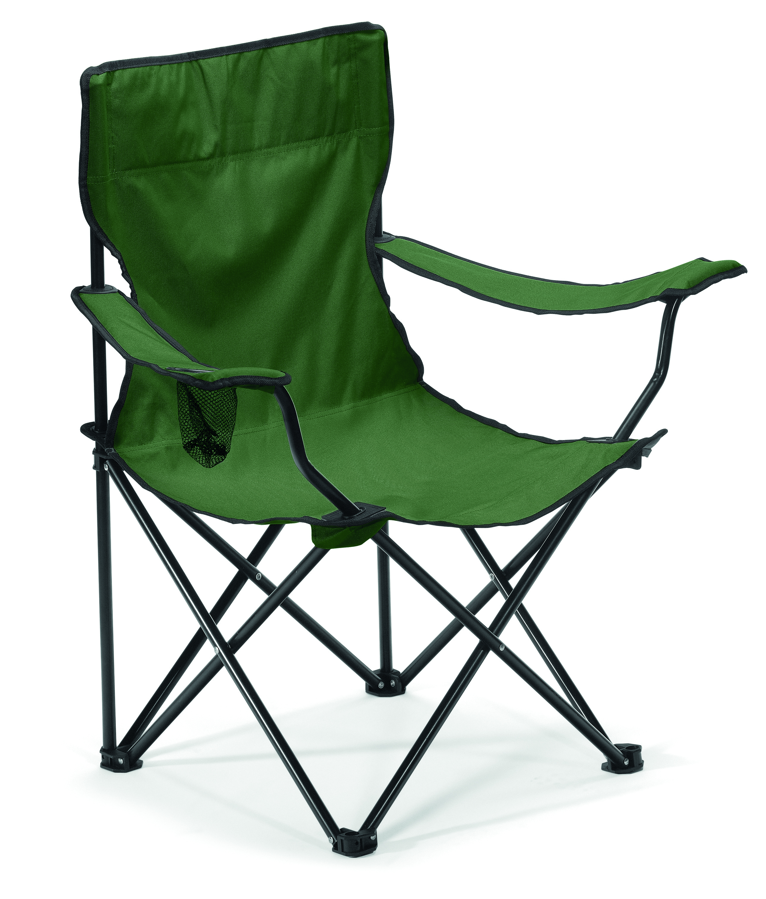 Camping / Strandstuhl EASYGO als Werbegeschenk mit Aufdruck - Farbe: Dunkelgrün | MOKC6382-60