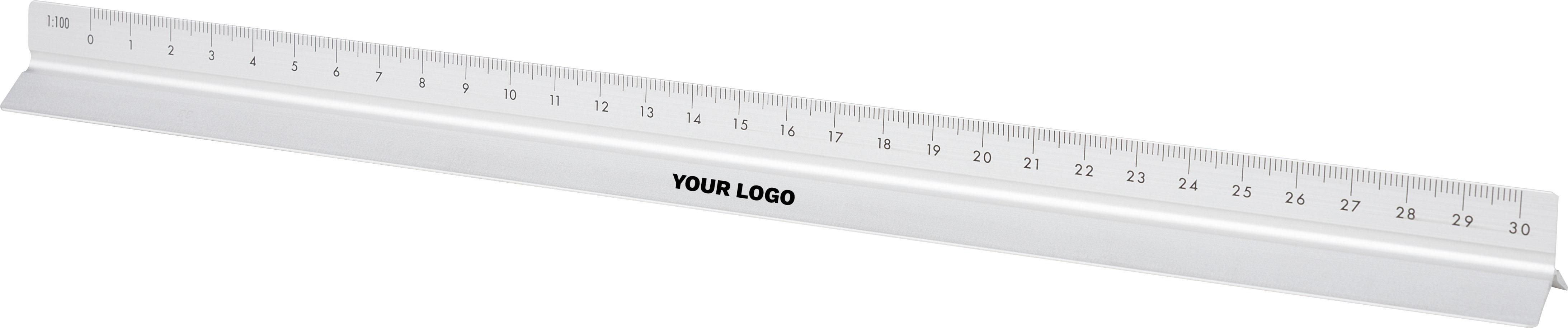 Aluminium-Dreiecklineal 30 cm Tavi