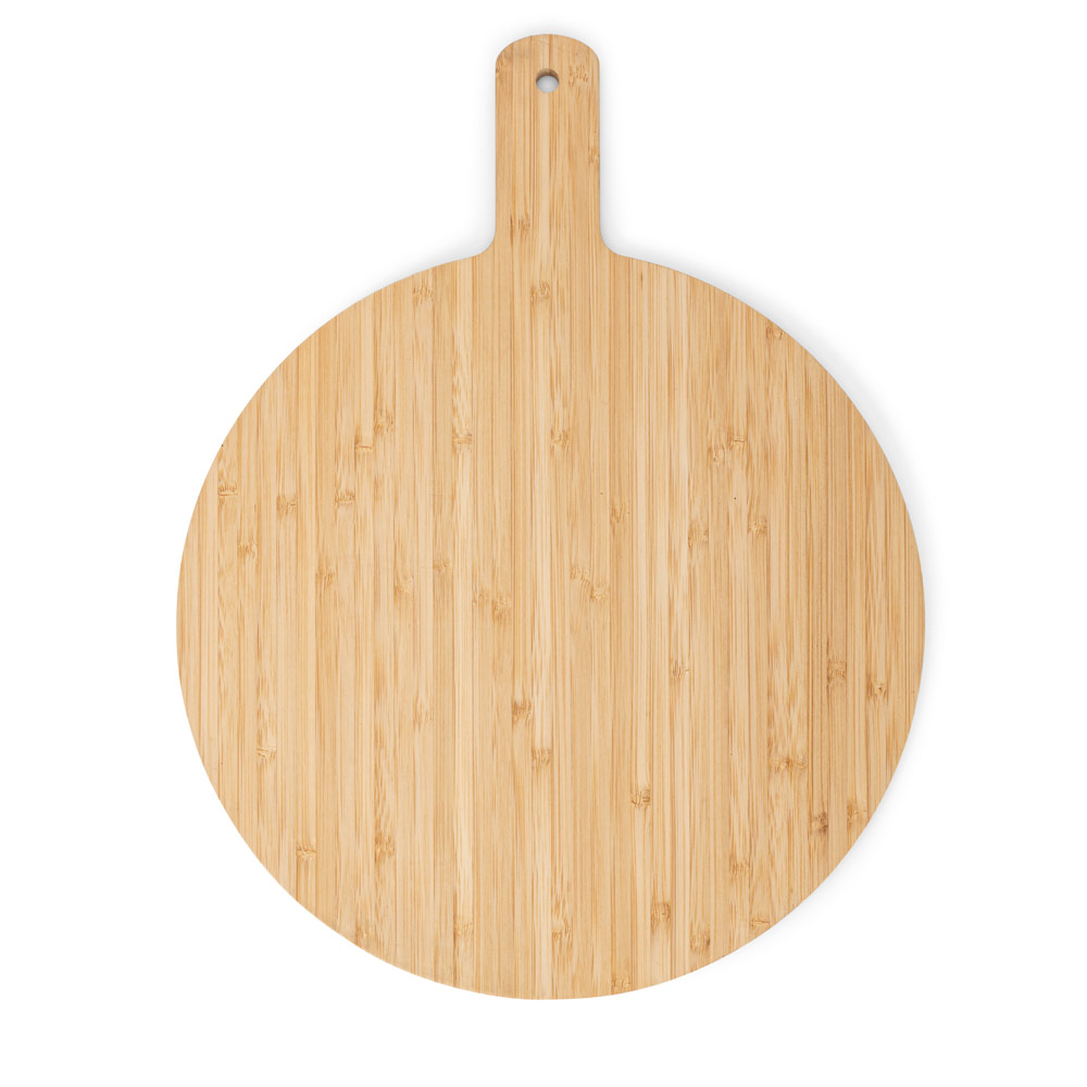 CHEESANO Rundes Servierbrett aus Bambus