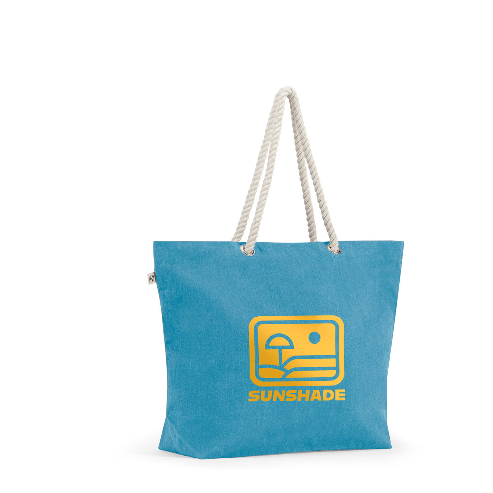 ATHENS Strandtasche aus recycelter Baumwolle (70 %) und recyceltem Polyester (30 %) (220 g / m²)