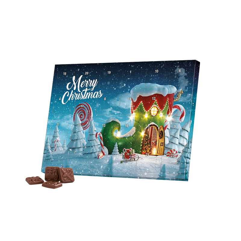 Classic Tisch Adventskalender, Blister gefüllt, Alpenmilch Schokotäfelchen Classic Tisch Adventskalender, Blister gefüllt, Alpenmilch Schokotäfelchen