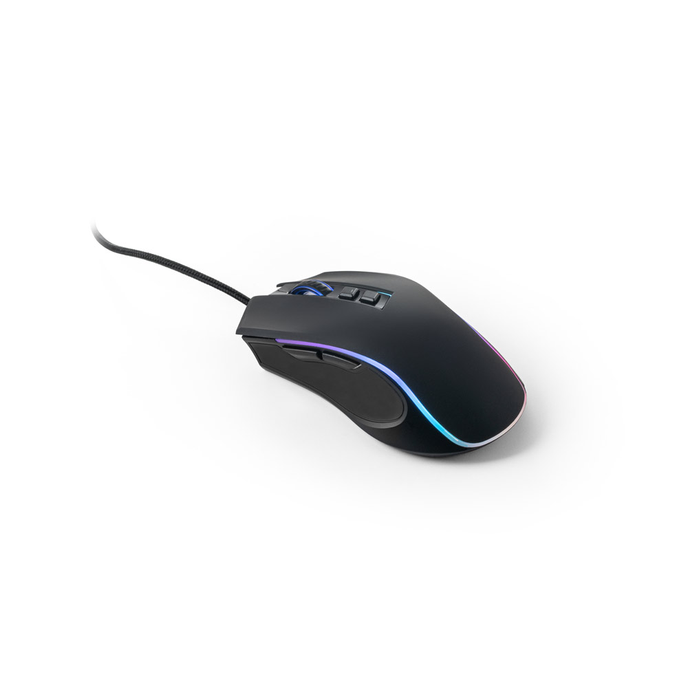 THORNE MOUSE RGB Gaming-Maus mit 1,5 m Kabel und RGB-LED-Leuchten aus ABS