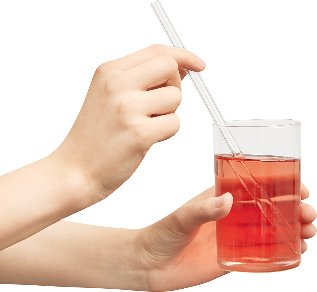 Glas-Strohhalm Set DRINK TOGETHER