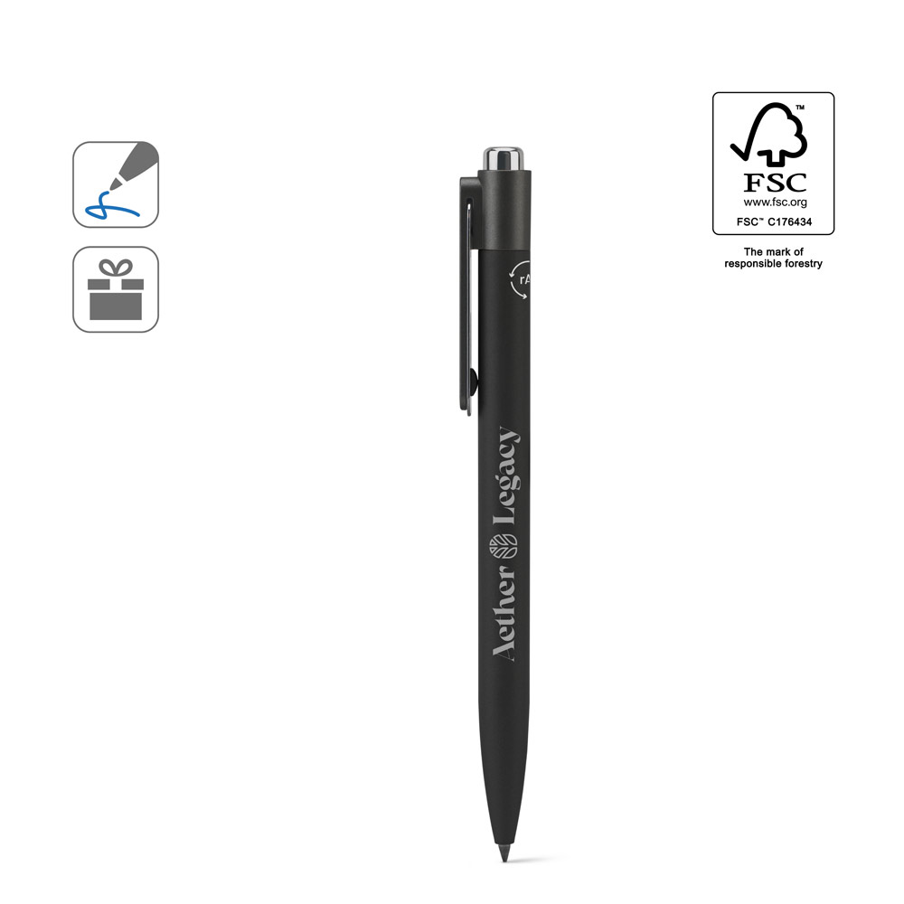 KYLIE SET Set bestehend aus einem Kugelschreiber und einem Stift ohne Tinte, beide aus Aluminium (94% recycelt)