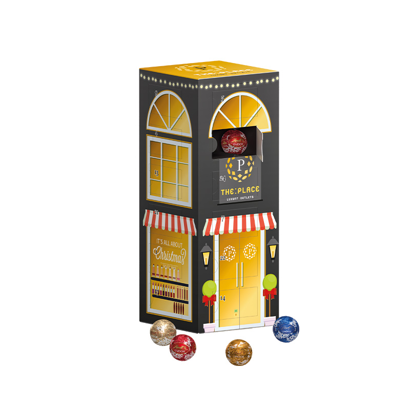 Minikugel Tower Adventskalender, LINDOR Lindt Mini Kugeln