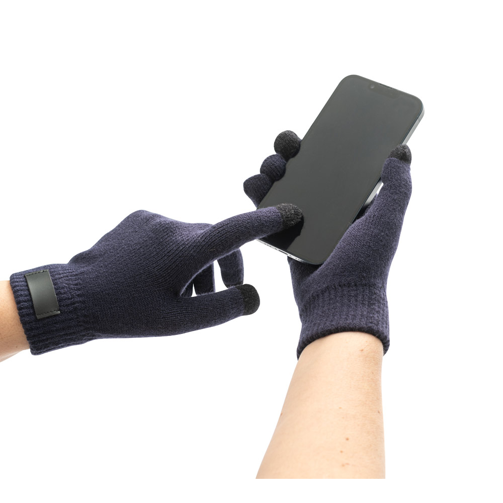 BURROW Handschuhe aus recyceltem Polyester (100% rPET), mit Tastspitzen