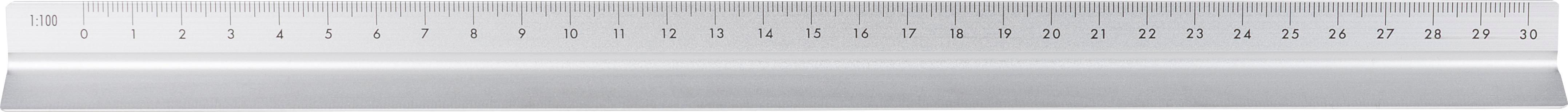 Aluminium-Dreiecklineal 30 cm Tavi