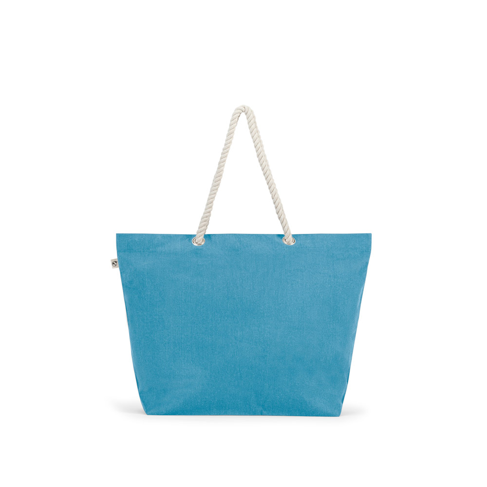 ATHENS Strandtasche aus recycelter Baumwolle (70 %) und recyceltem Polyester (30 %) (220 g / m²)