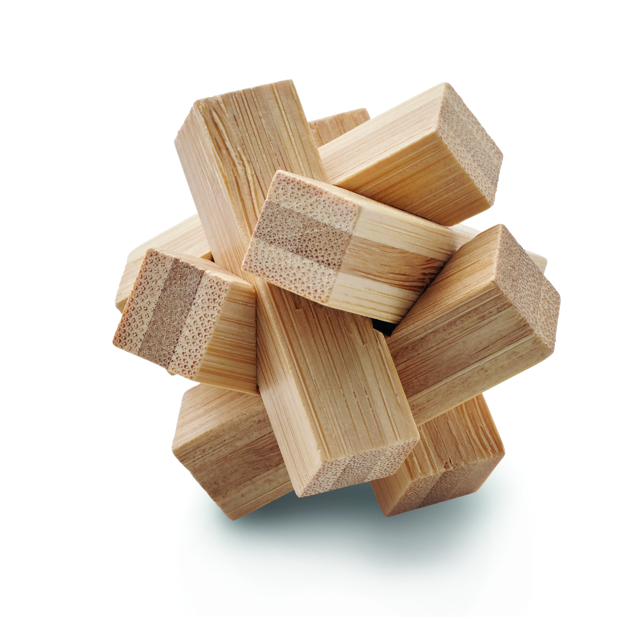 Holzpuzzle / Gehirnjogging Bambus CUBENATS