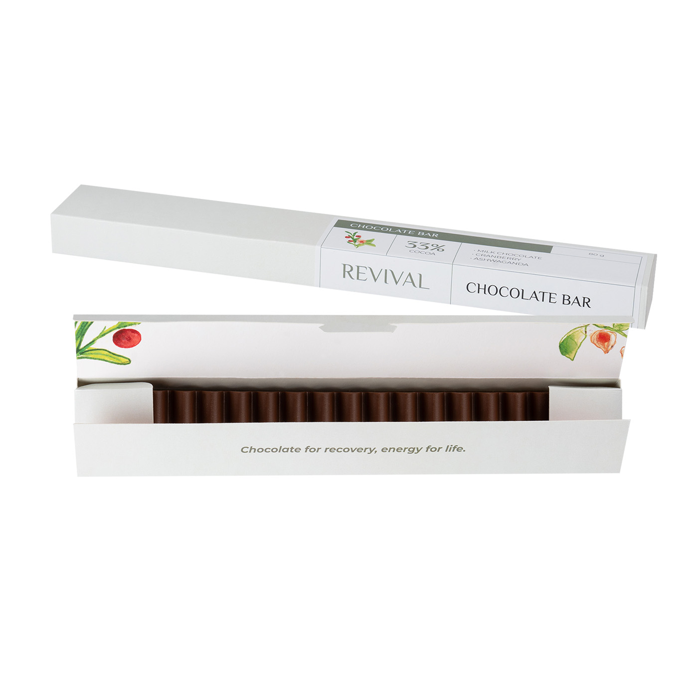Revival Schokolade Riegel 80 G