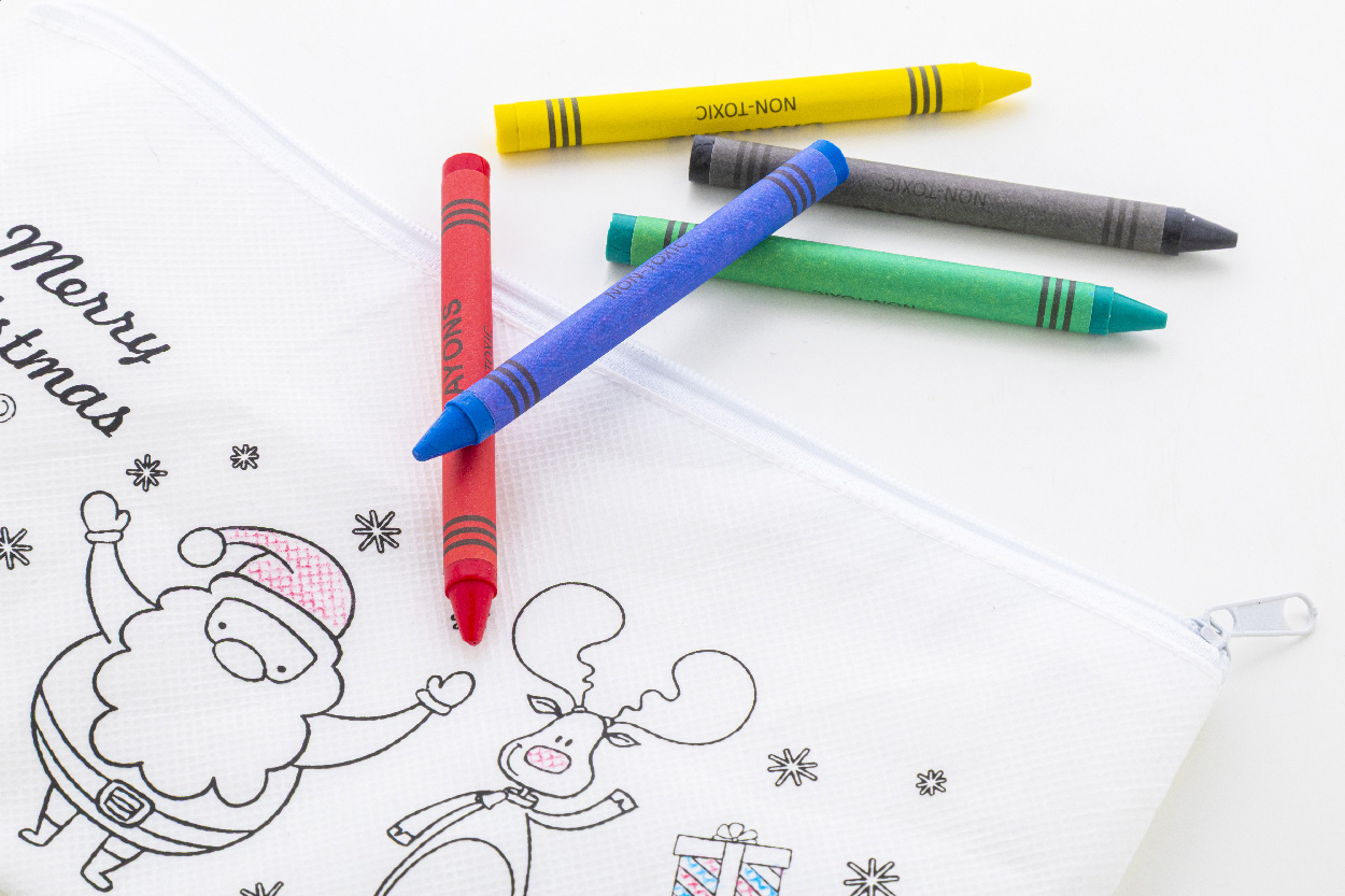 Weihnachts-Stifteetui zum Ausmalen Julfar Draw