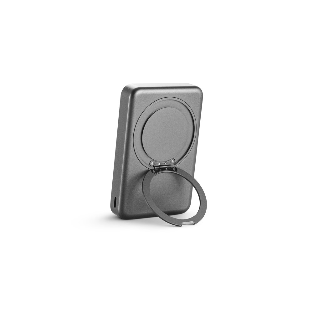 WARSHEL 10 Magnetische Powerbank mit 10.000 mAh und superschnellem kabellosem Ladegerät (15 W) aus recyceltem ABS (100% rABS) mit Ständer