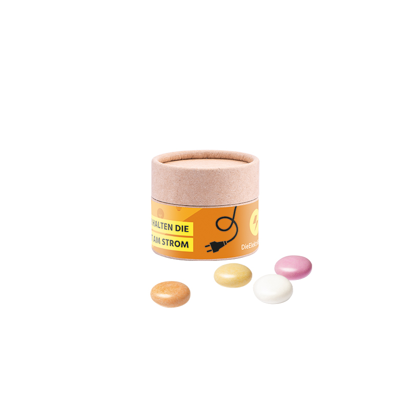 Papierdose Eco Mini, Mentos Kaudragee Fruit Papierdose Eco Mini, Mentos Kaudragee Fruit