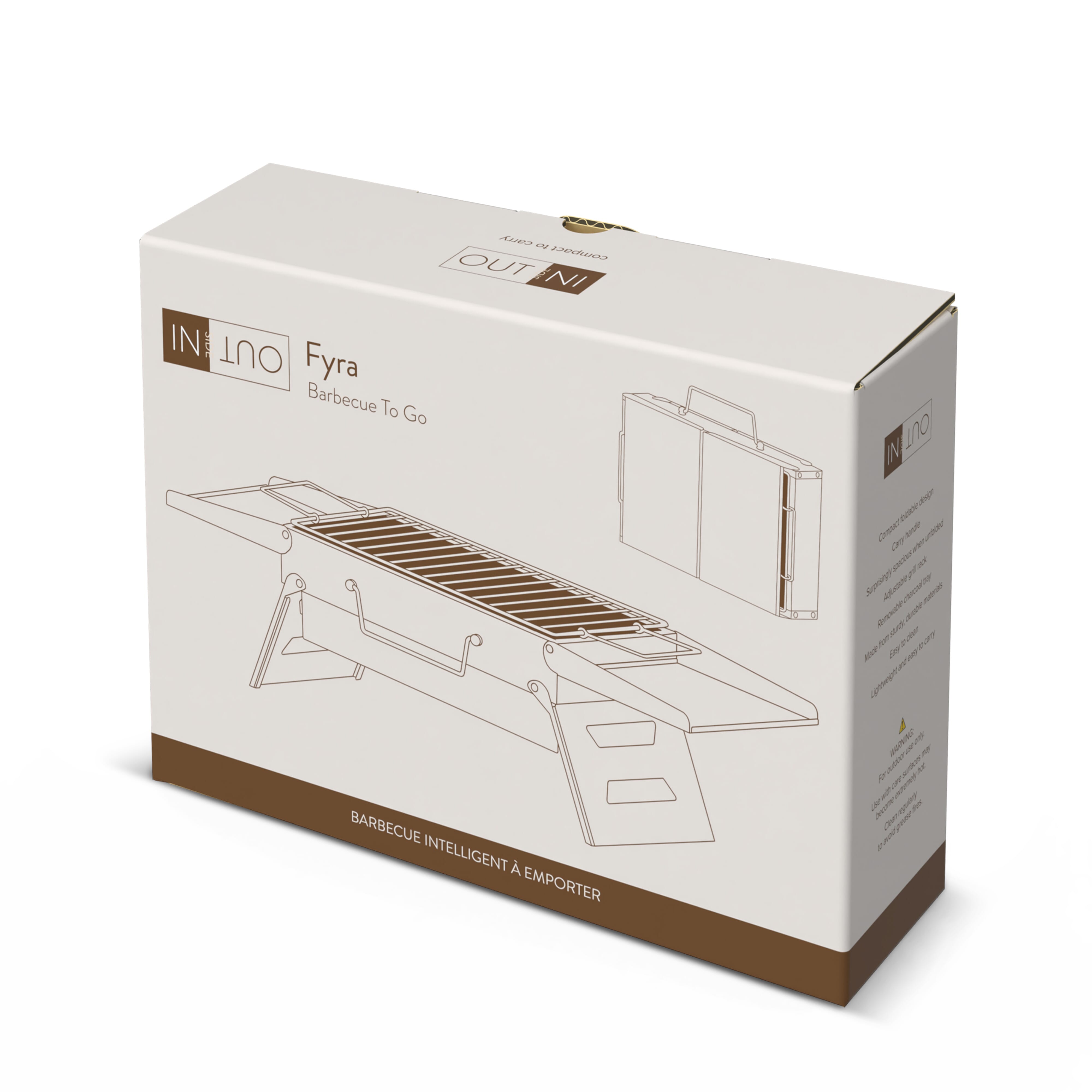 InSideOut Tragbarer Grill Fyra