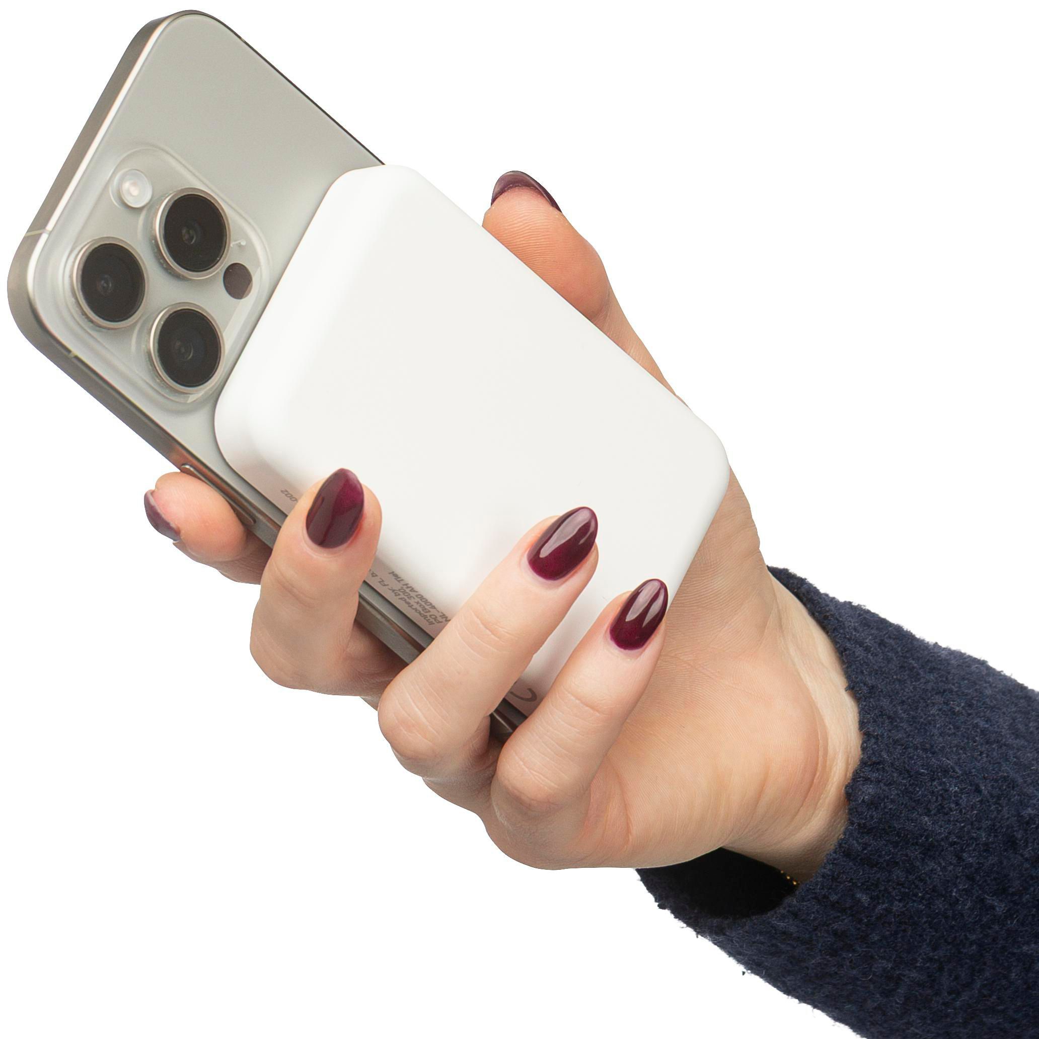 Powerbank mit kabellosem Ladegerät Miren | Recycelt | 5.000 mAh | MagSafe-kompatibel