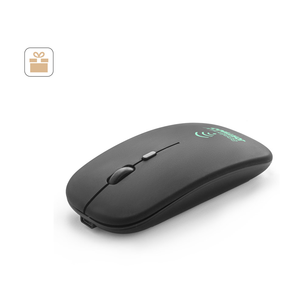 KHAN Wireless Maus mit 500mAh Akku aus recyceltes ABS (100% rABS)