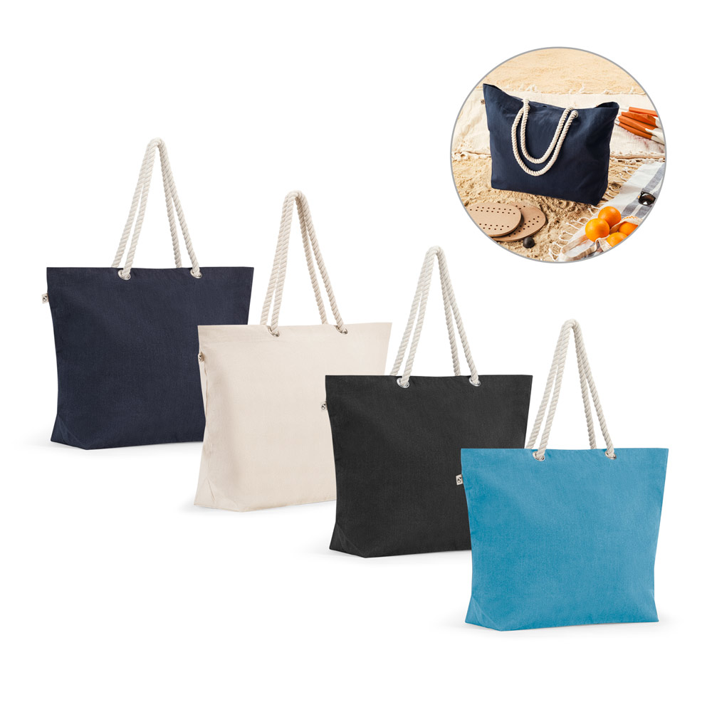 ATHENS Strandtasche aus recycelter Baumwolle (70 %) und recyceltem Polyester (30 %) (220 g / m²)