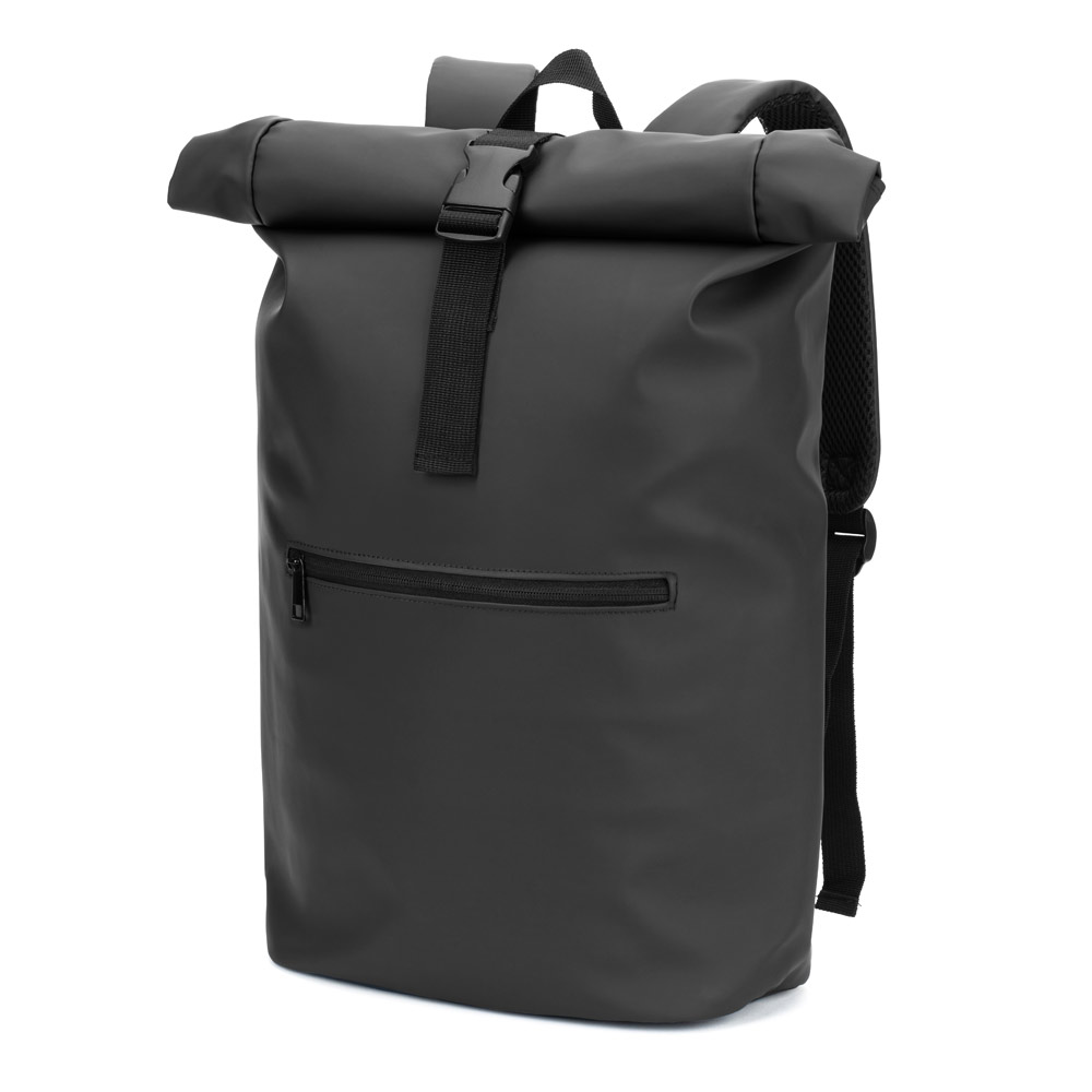 PORTLAND Roll-Top-Rucksack aus PU mit Laptopfach, 16“