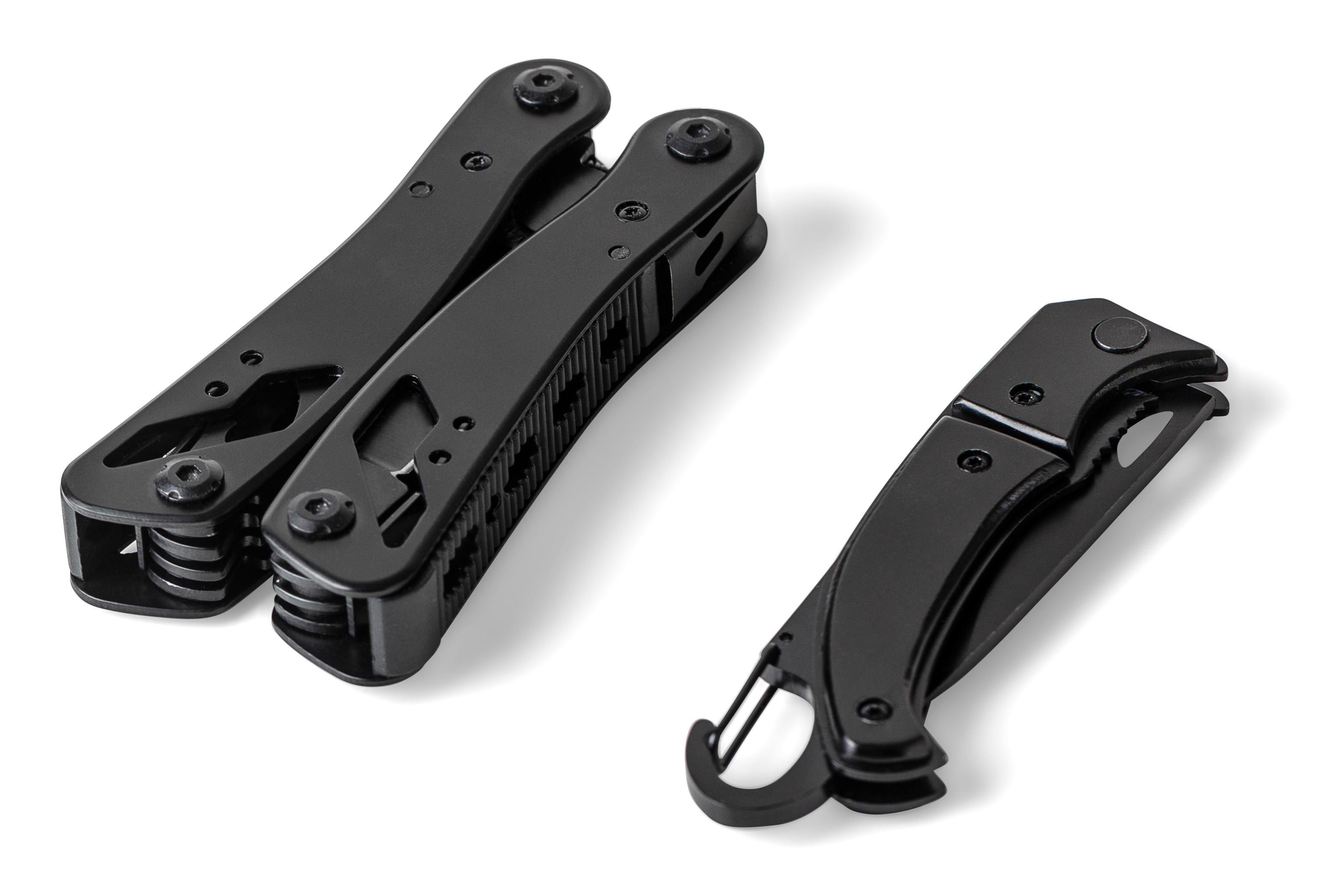 Schwarzes Aluminium-Multitool Ariane