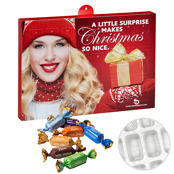 Premium Präsent-Adventskalender mit merci Petits Premium Präsent-Adventskalender mit merci Petits