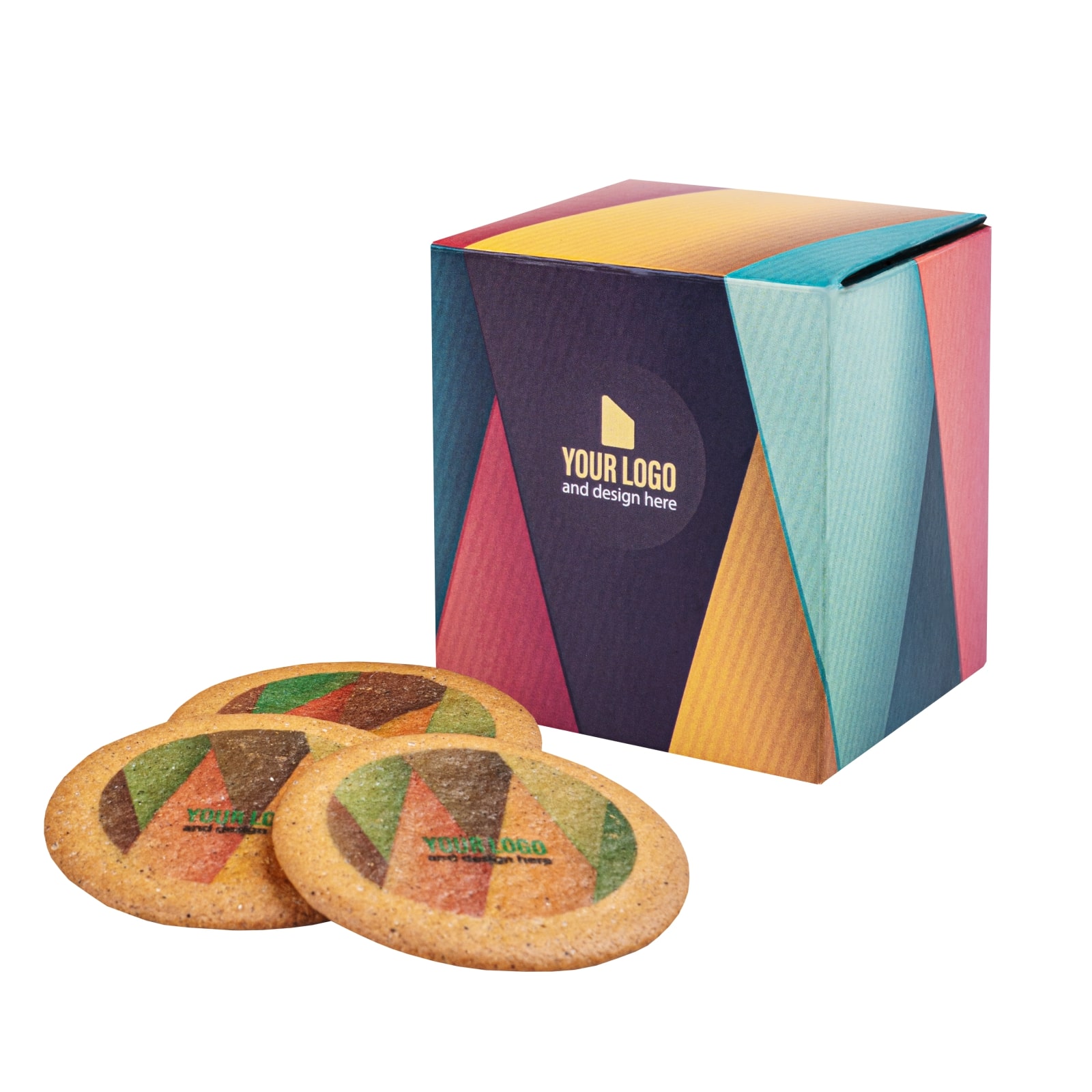 Werbekekse Logo Keks Box 6 Stück