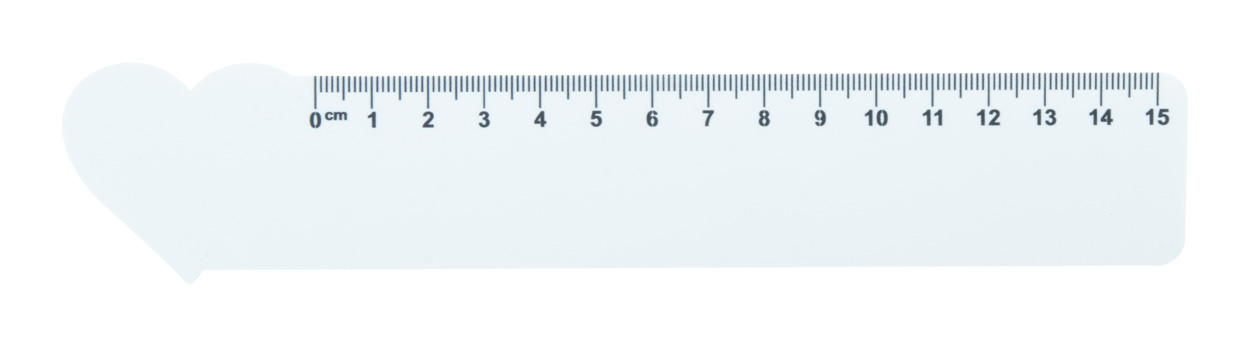 Lineal Herz, 15 cm Couler 15
