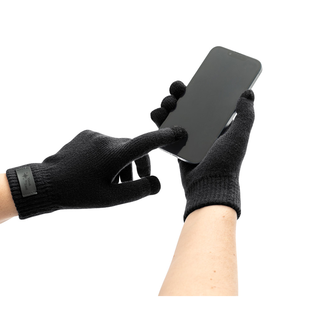 BURROW Handschuhe aus recyceltem Polyester (100% rPET), mit Tastspitzen