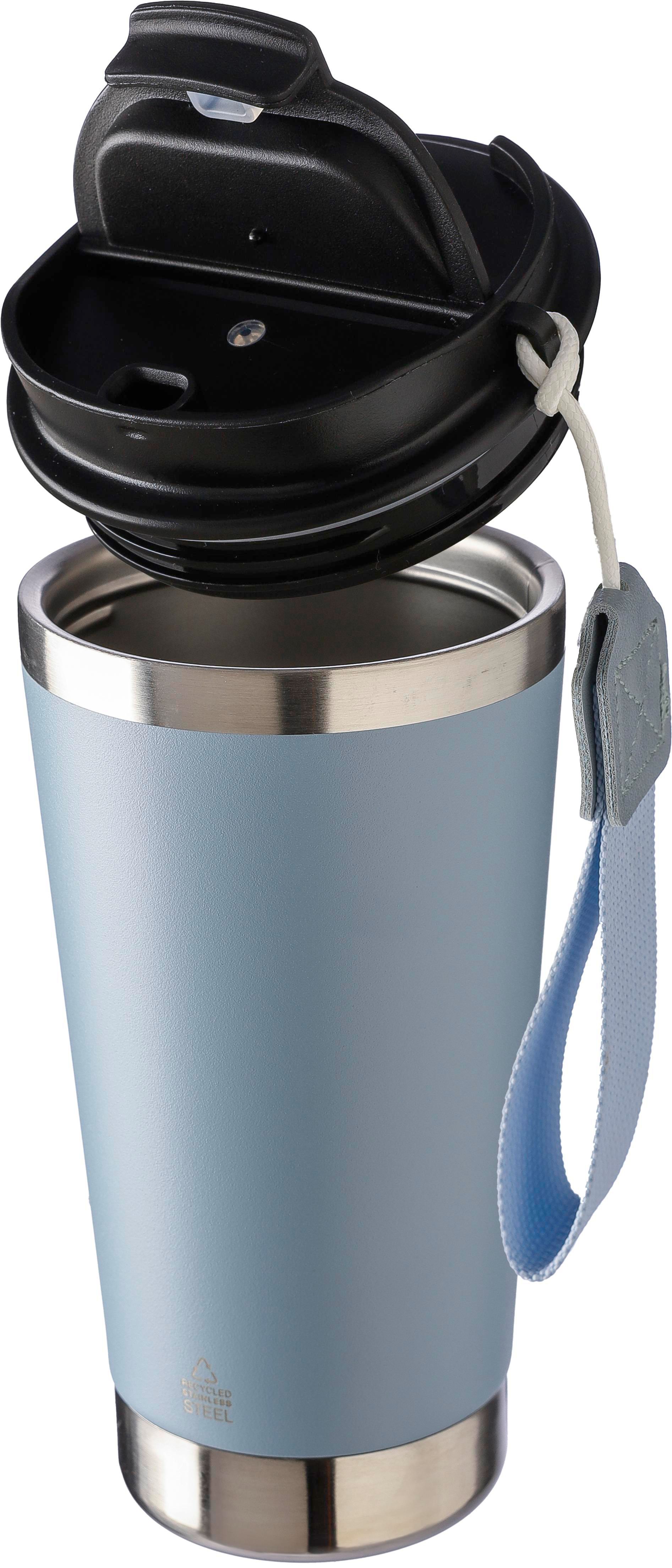 Doppelwandiger Trinkbecher aus recyceltem Edelstahl 500 ml Kayla