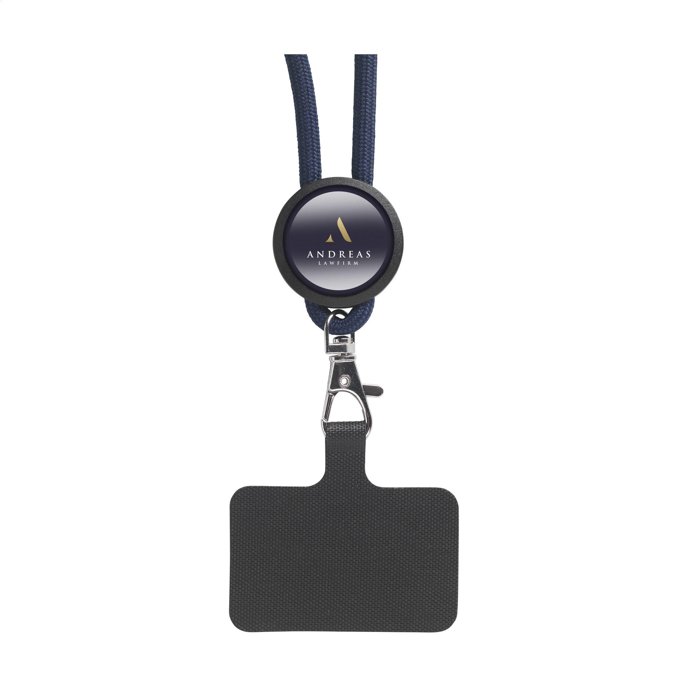 Lace Lanyard GRS RPET 0,5 cm Handy-Schlüsselband