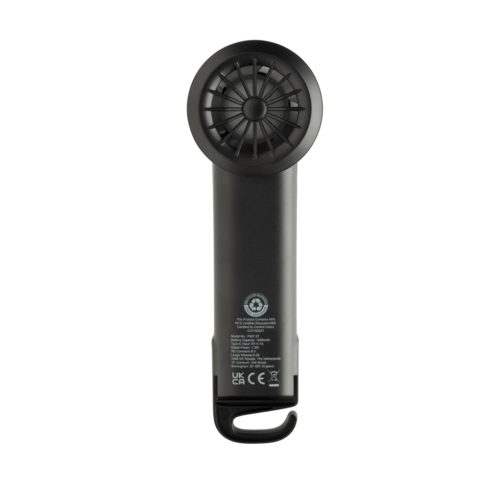 Twist wiederaufladbarer tragbarer Ventilator aus RCS rABS