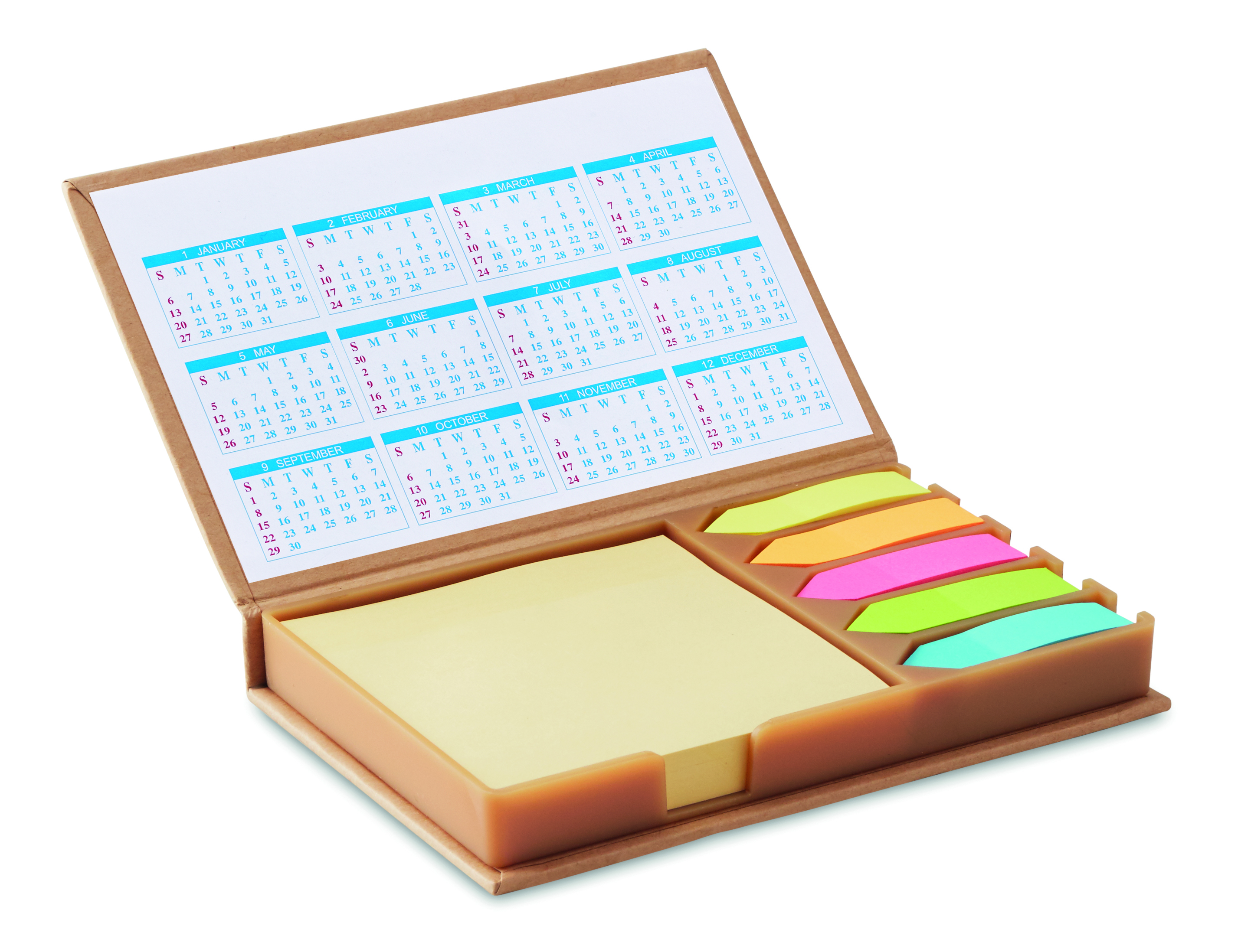 Notizzettelhalter mit Kalender MEMOCALENDAR Notizzettelhalter mit Kalender MEMOCALENDAR