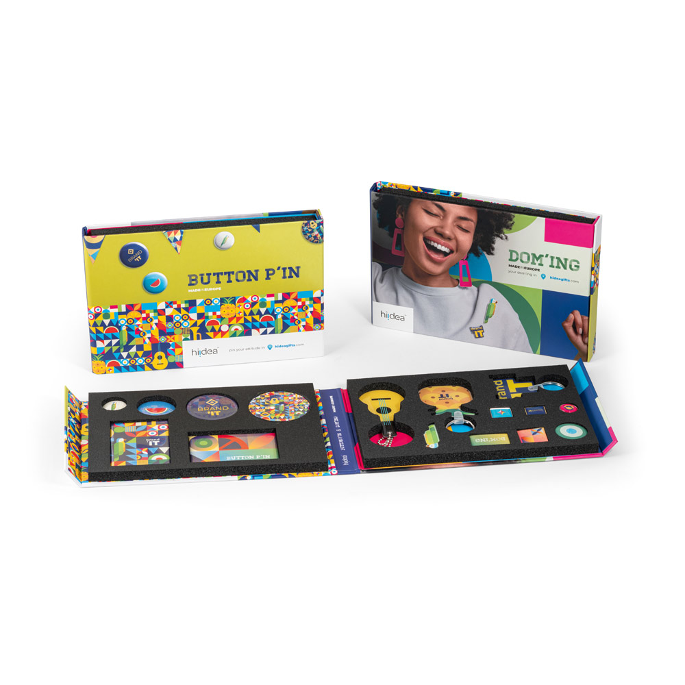 PIN & DOMING SHOWCASE Mustermappe 2 in 1 Pin und Doming