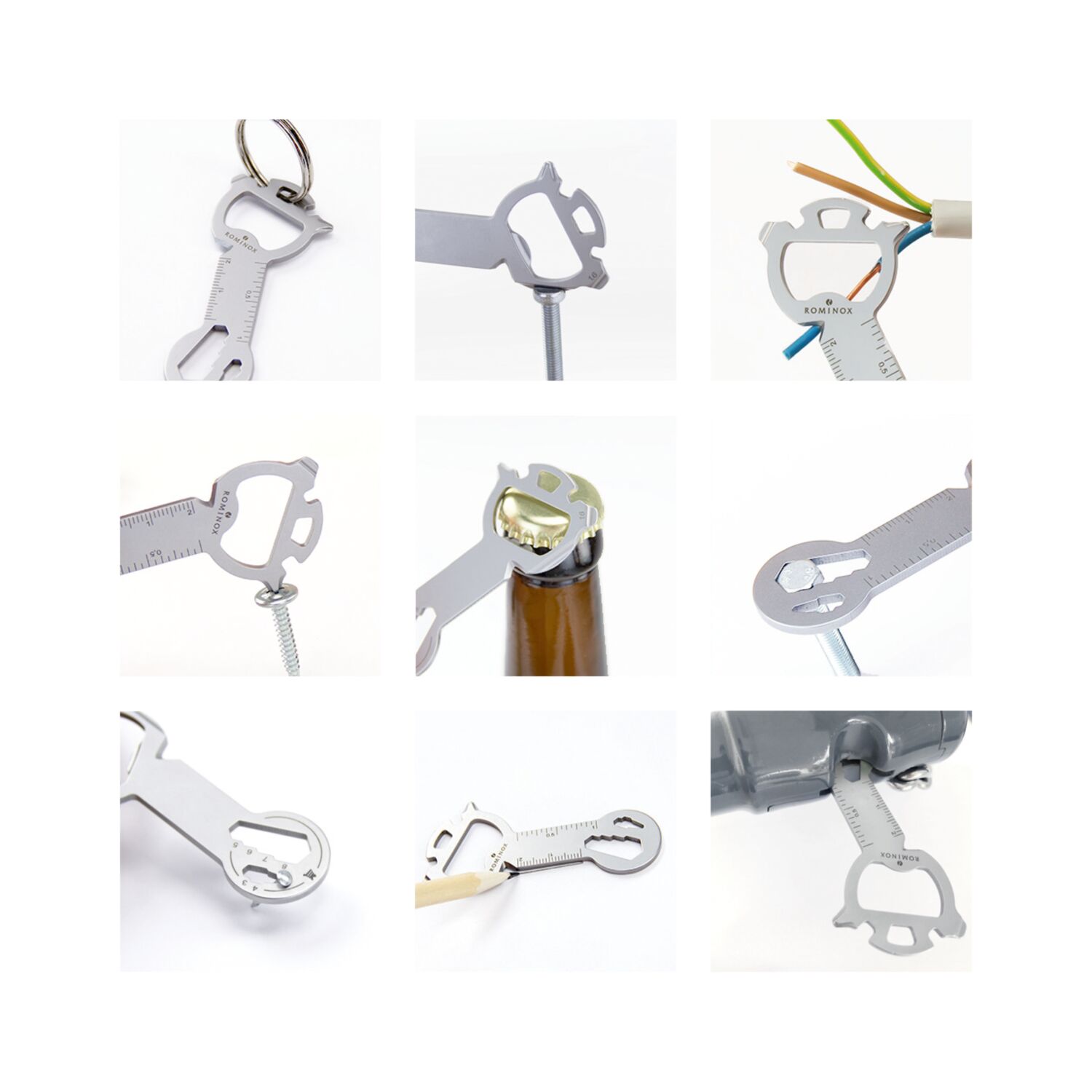 Geschenkartikel: ROMINOX® Key Tool Snake (19 Funktionen) im Motiv-Mäppchen Frohe Weihnachten