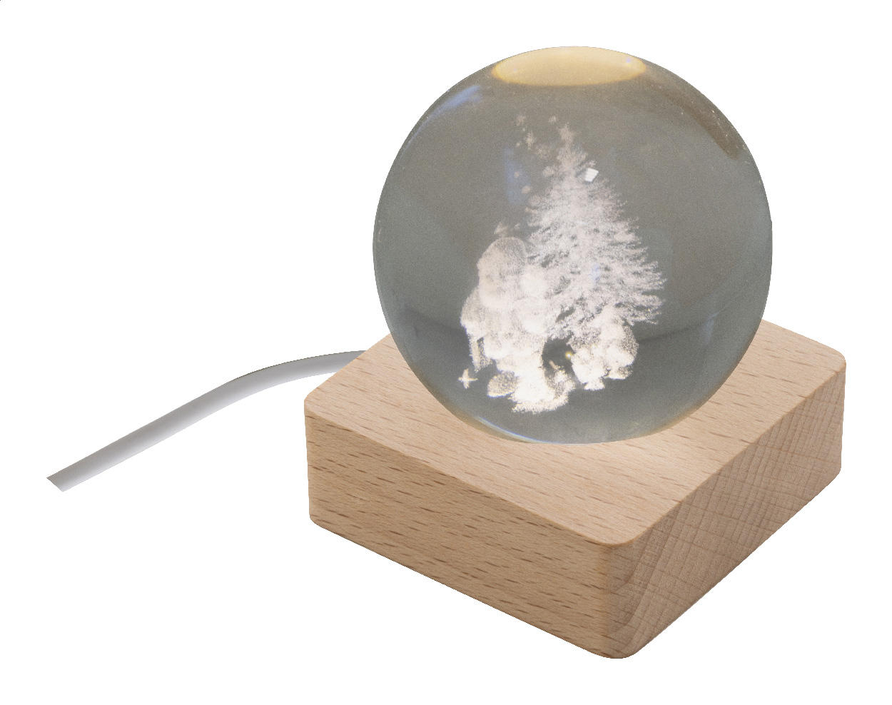 Leuchtkugel mit Weihnachtsmotiv Borealis