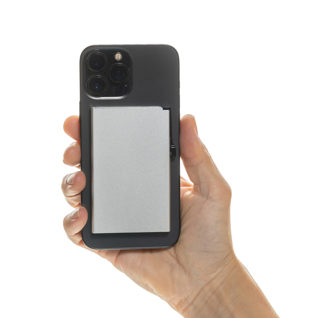 Magnetischer RFID-Kartenhalter aus Aluminium für Smartphones