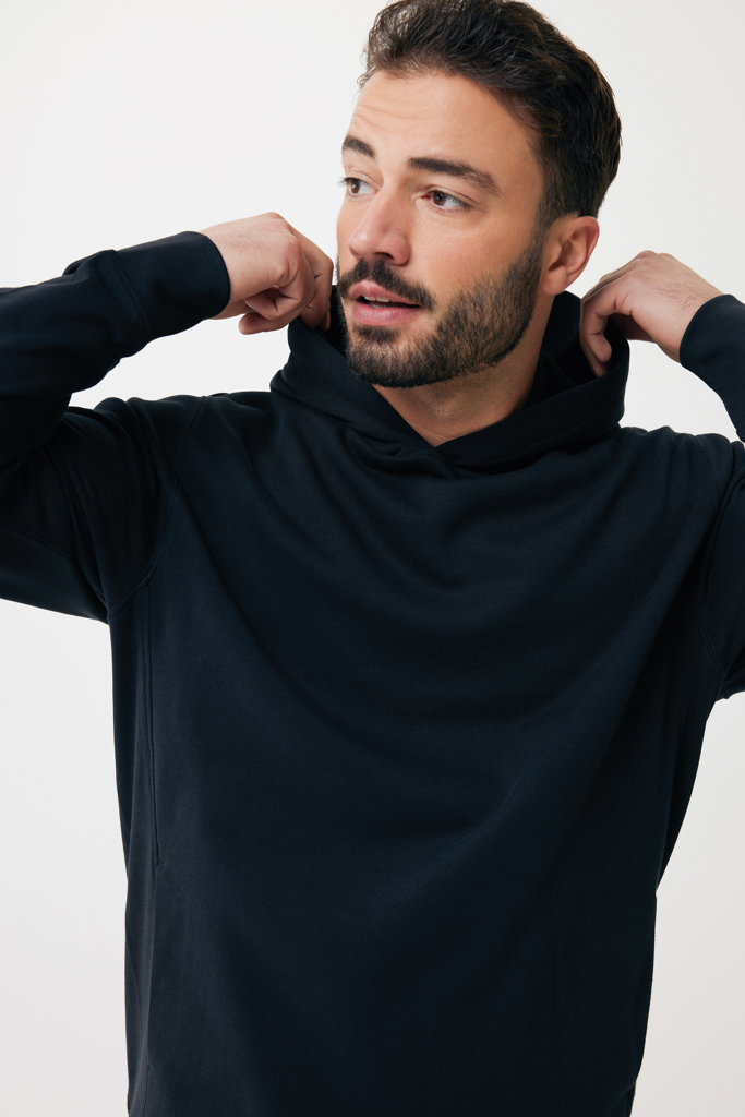 IQONIQ Yengo Hoodie mit Seitentaschen aus rec. Baumwolle
