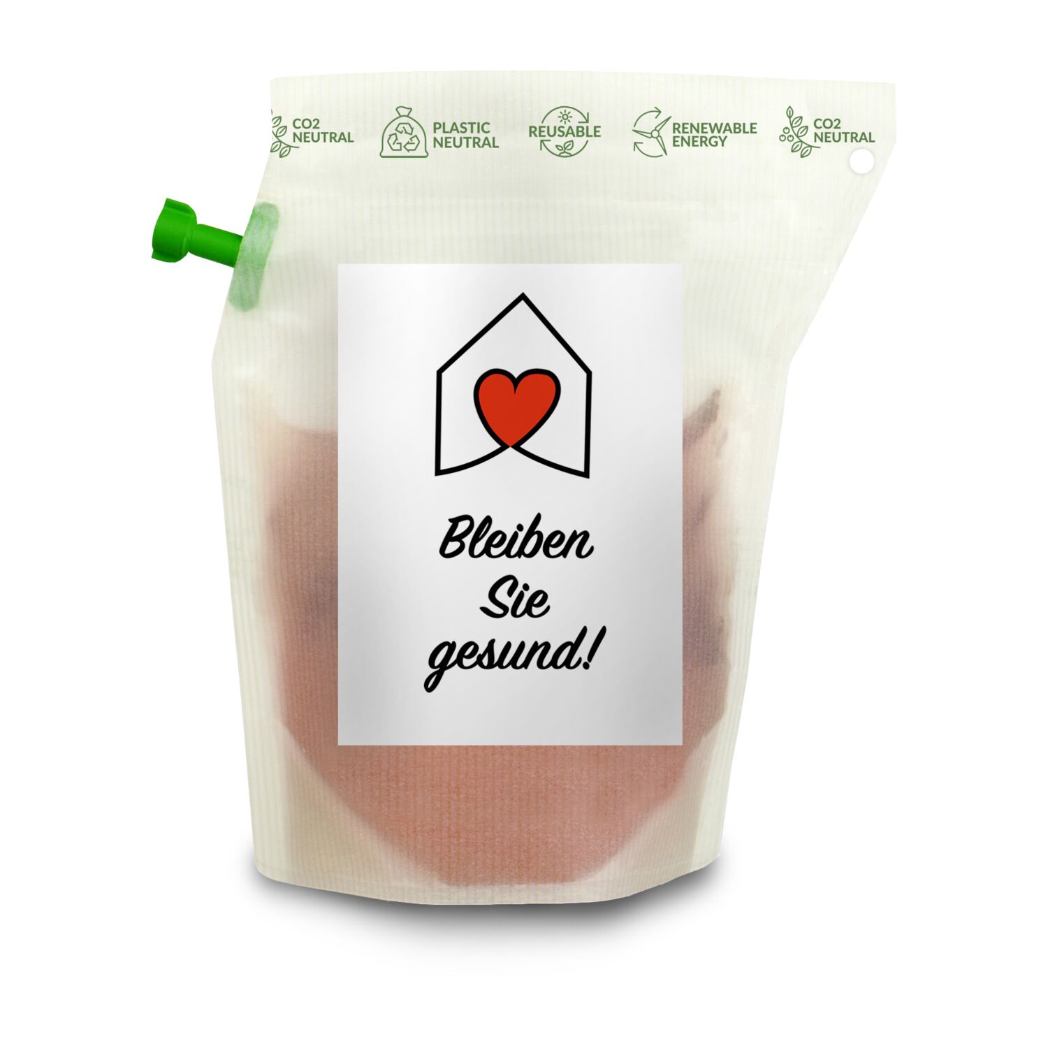 Geschenkartikel / Präsentartikel: Tee-Brühbeutel, Bleiben Sie Gesund & positiv, Tasty Berry, wiederverwendbar