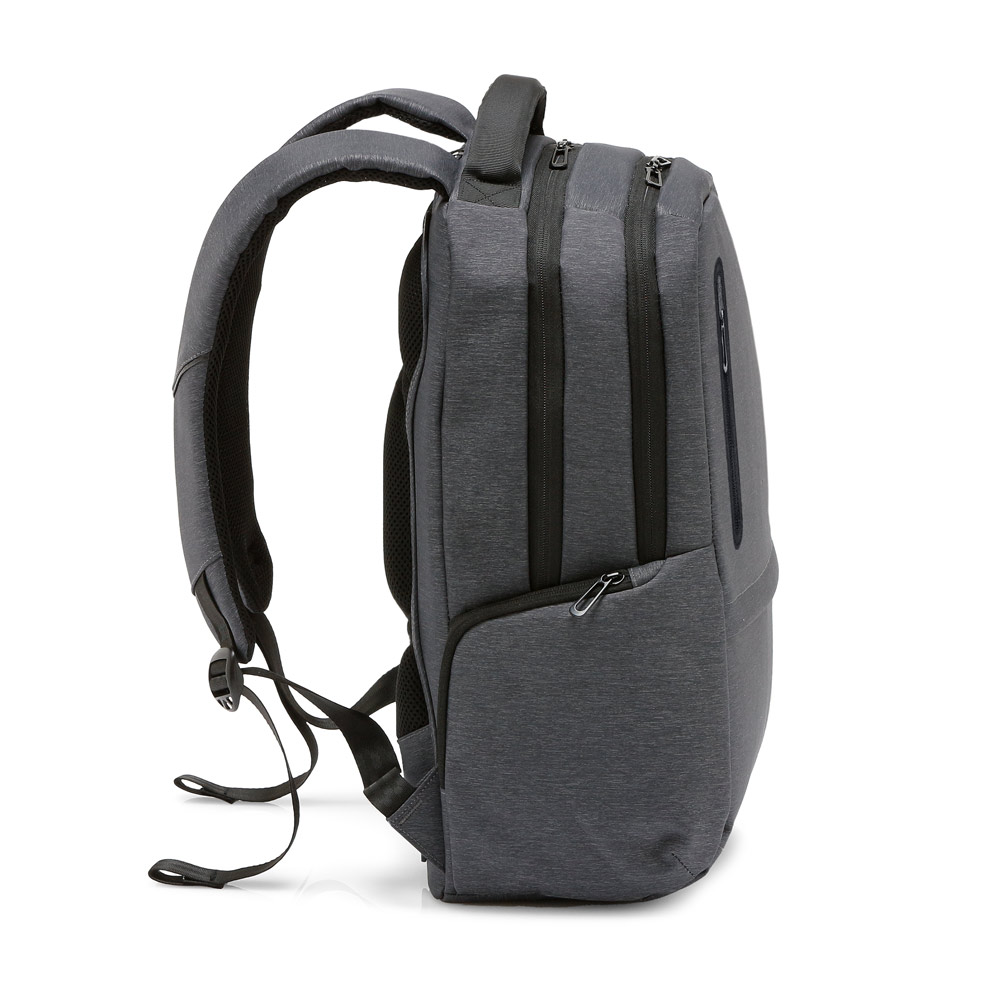 RE-BOSTON Wasserabweisender 2Tone-Laptop-Rucksack aus recyceltem Nylon mit 210D-Fach