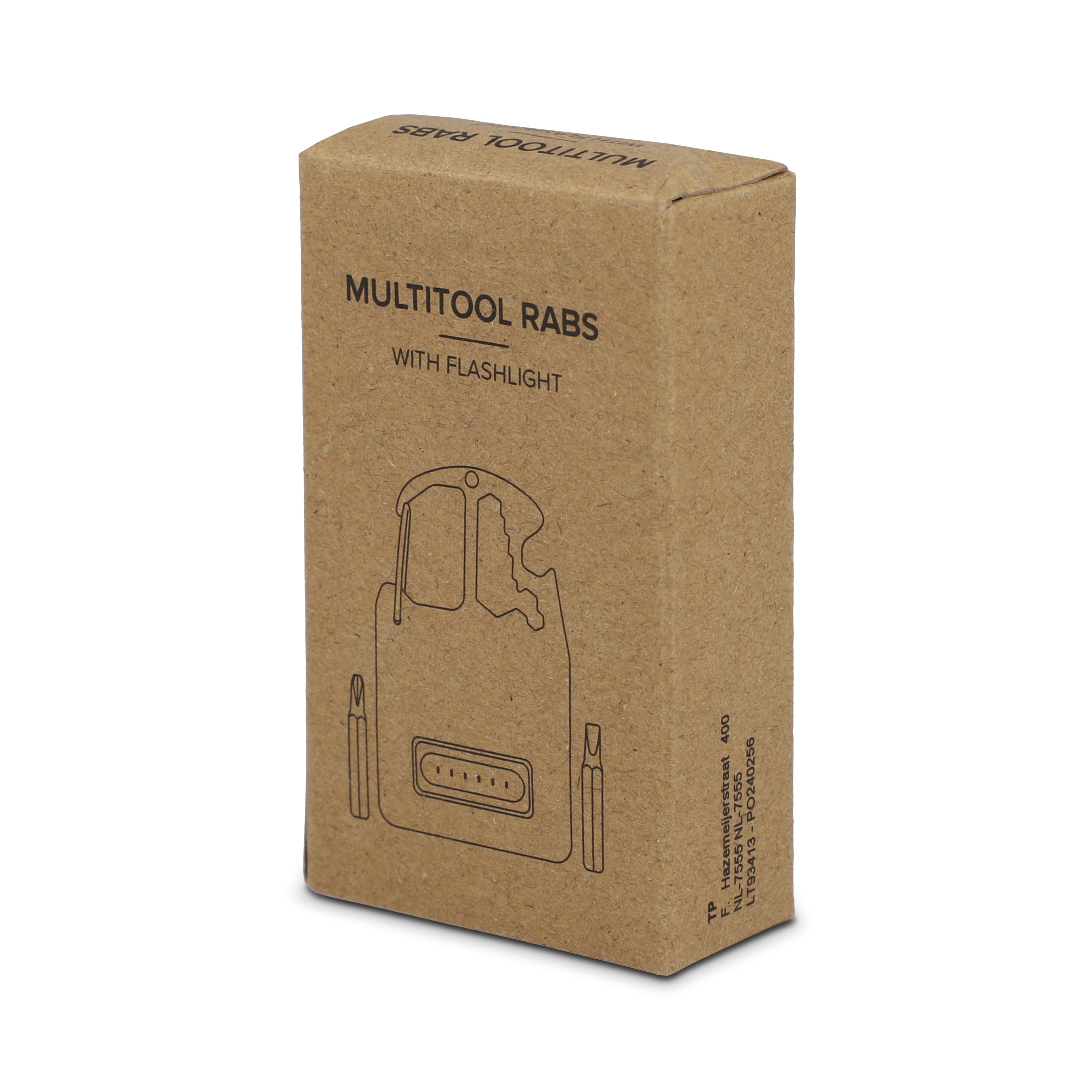 Kompaktes Multitool aus R-ABS & Metall 7 Funktionen
