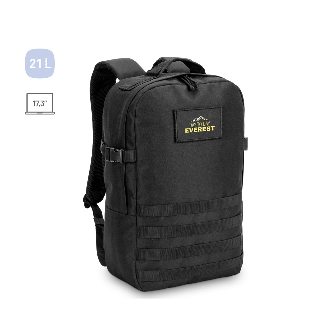 EDINBURGH BPACK Rucksack im Militärstil aus 600D HD recyceltem Polyester und Innenfutter aus 210D recyceltem Polyester 17,3“
