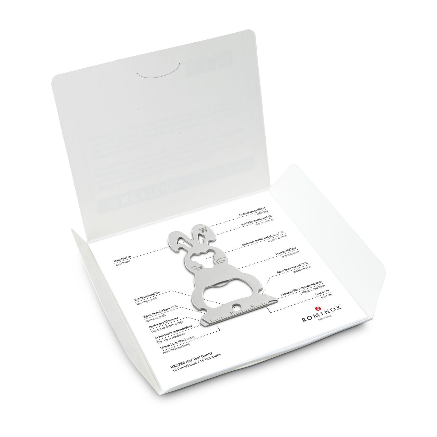 ROMINOX® Key Tool // Bunny - 16 functions (Osterhase)