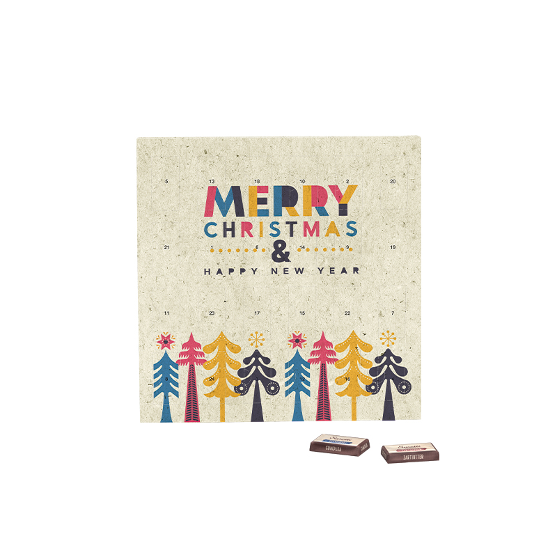 Täfelchen Adventskalender Graspapier, Sarotti Täfelchen