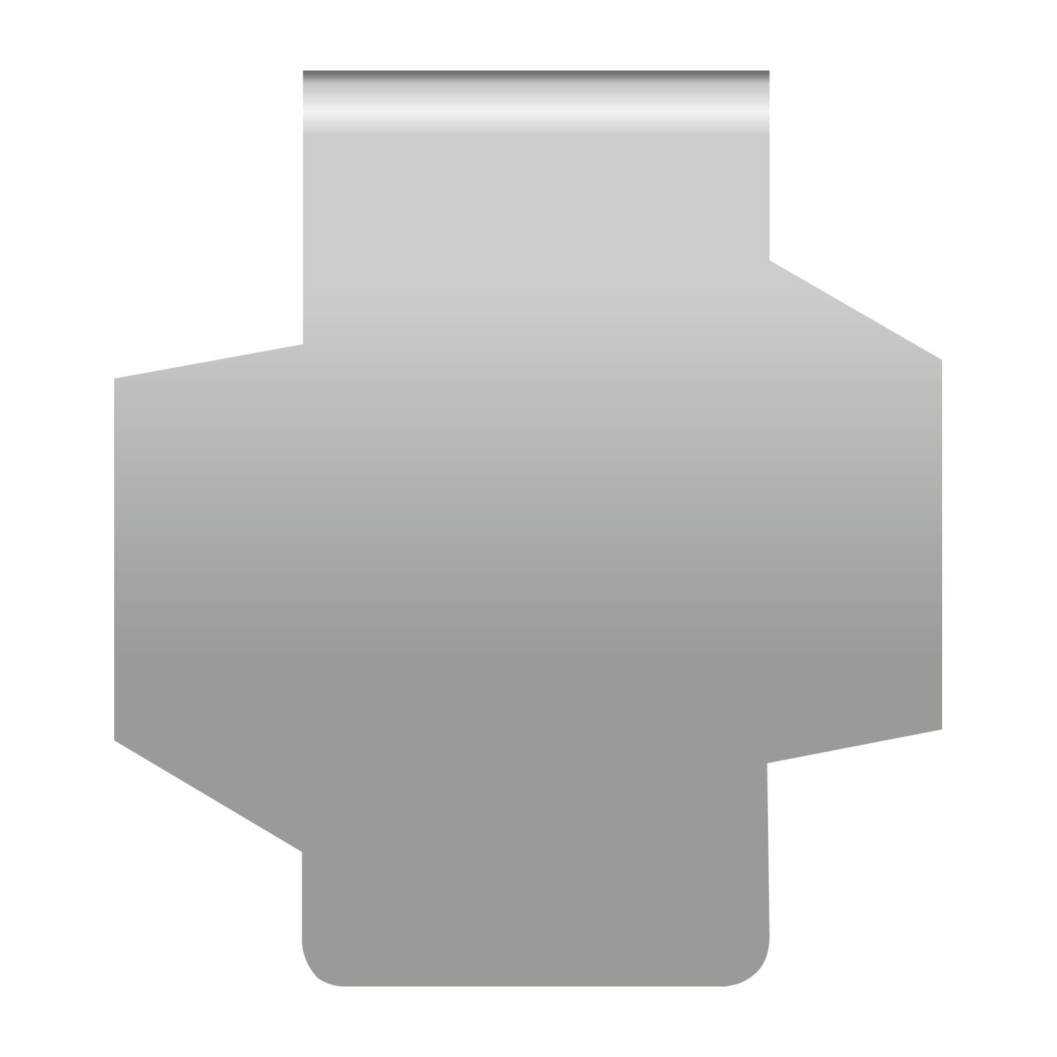 ROMINOX® Mehrweg-Büroklammer Shape Clip Variante F, idealer Mailingartikel für Dokumente, bis zu 18 Seiten Klemmkraft
