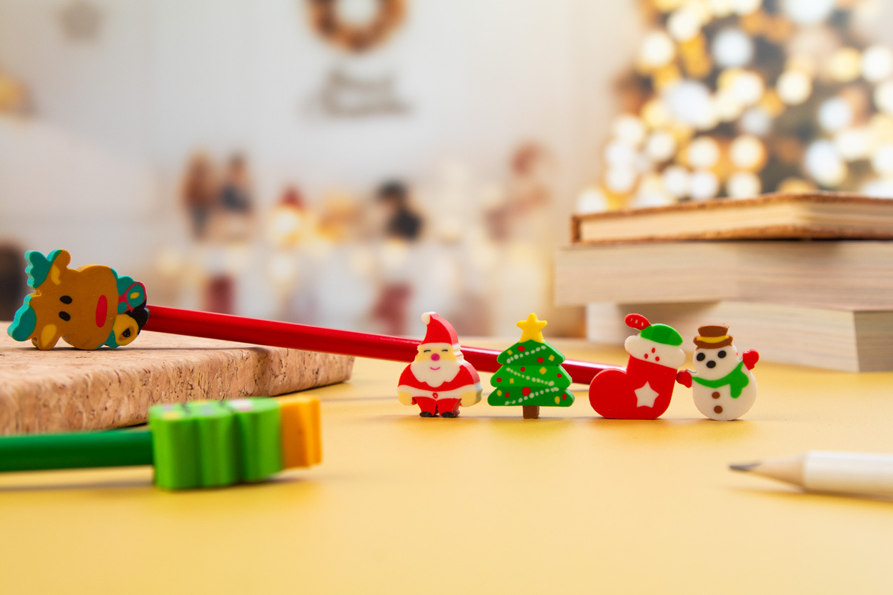 Weihnachts-Radierer-Set Sommaroy