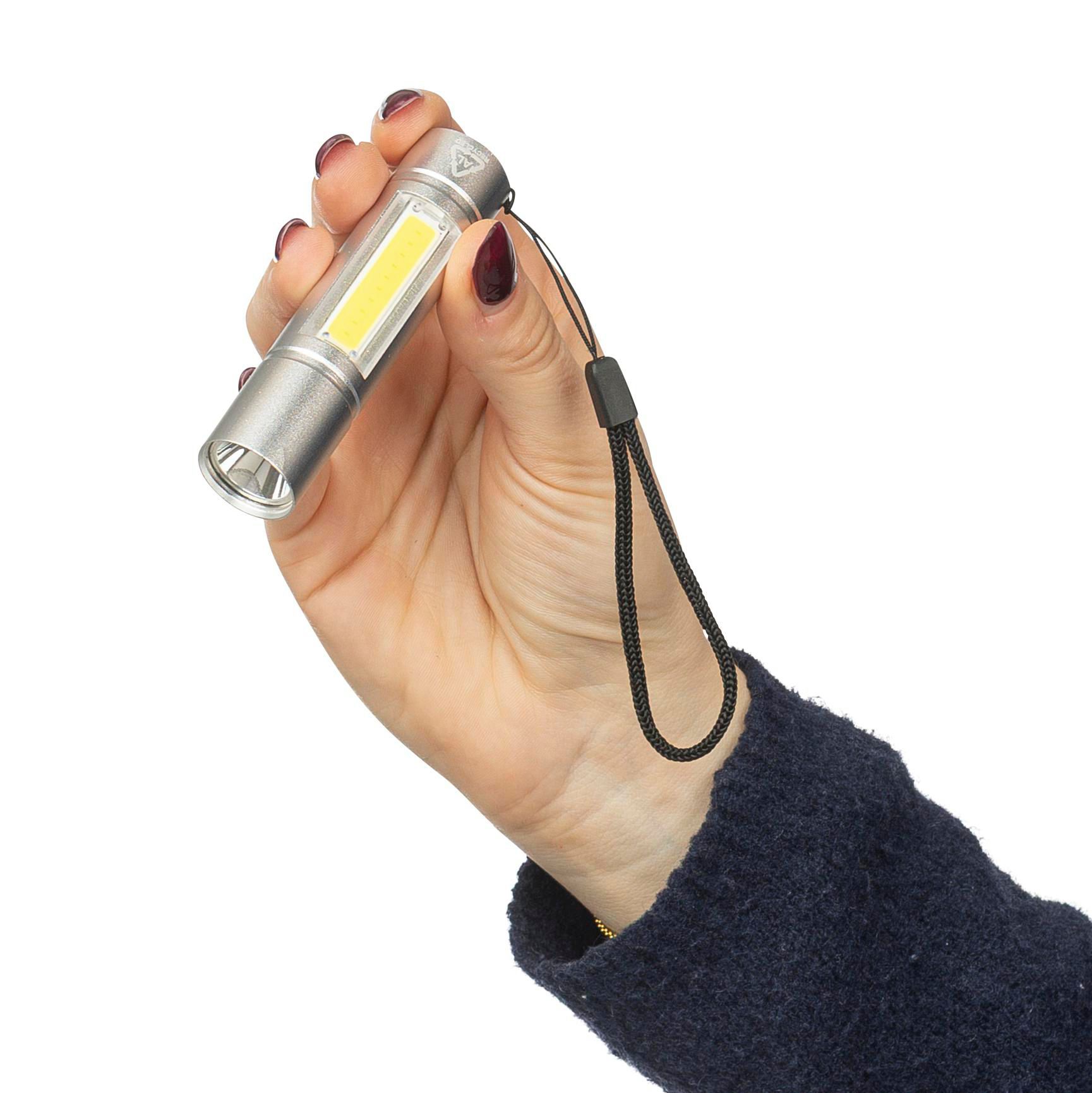 Taschenlampe aus recyceltem Aluminium COB Sami